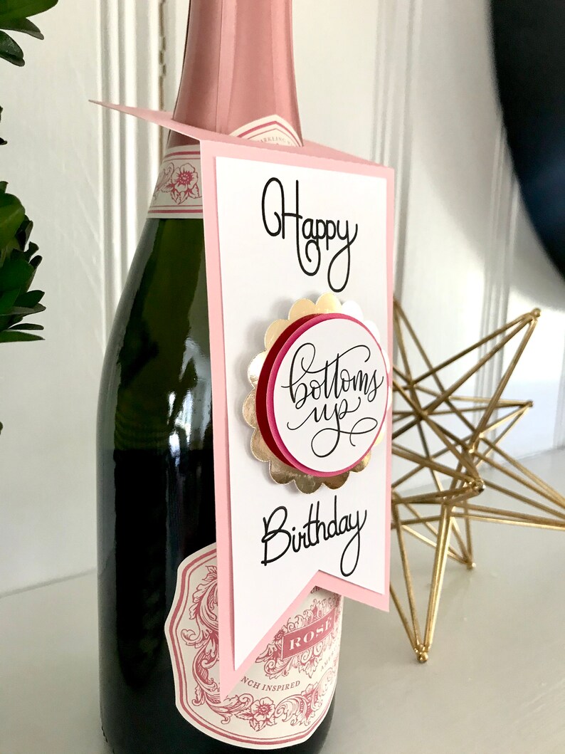 Champagne Bottle Tags Birthday Champagne Tags Wine Bottle Tags Personalized Champagne Tags image 6