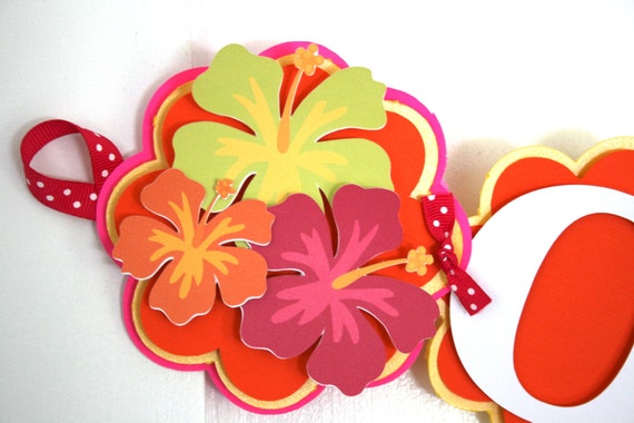 Five 11 Hibiscus Flower Balloons, Tropical Flowers, Aloha Party, Luau  Party