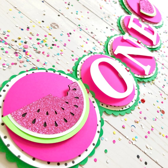 One In A Melon Birthday - Melon Birthday Banner Il_570xn