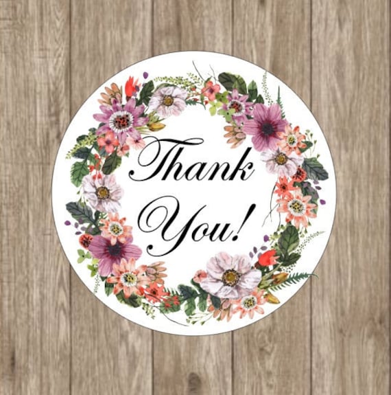 Personalized Thank You Stickers Custom Stickers Stickers for favors