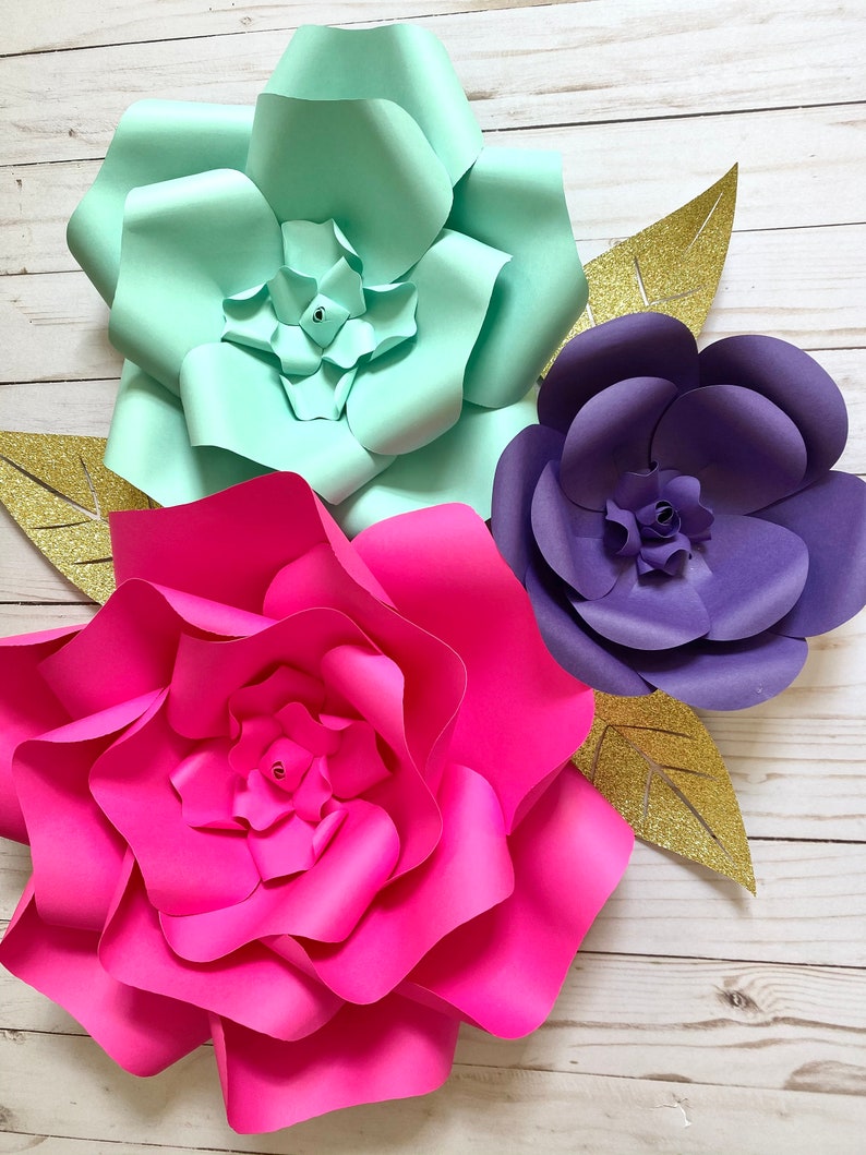 Wall Flowers Large Paper Flowers Etsy
