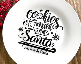 Cookies for Santa plate - Personalized cookies for pants plate