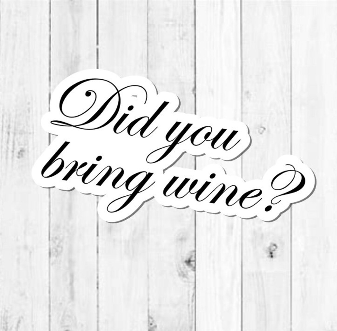 Love Wine Stickers Funny Wine Decals Wine Stickers Etsy