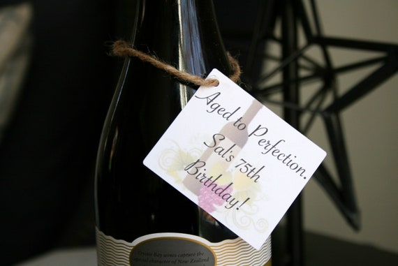 Personalized Wine Tags - Custom Birthday Gift Tags Il_570xn