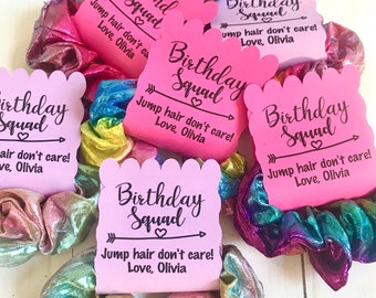 Trampoline party favors - jumpy party - hair tie party favors - VSCO Party