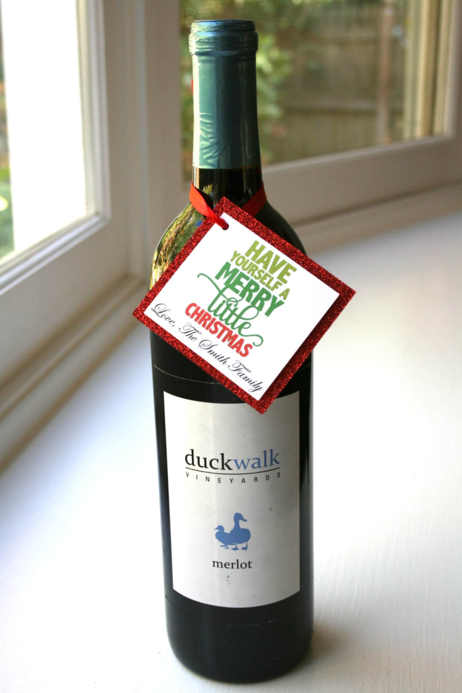 Personalized Wine Gift Tags Custom Holiday Gift Tags Etsy