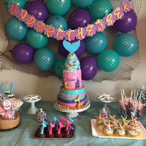 Mermaid Birthday Party Under The Sea Themed Mermaid Birthday Decorations Under The Sea Party Decorations image 1