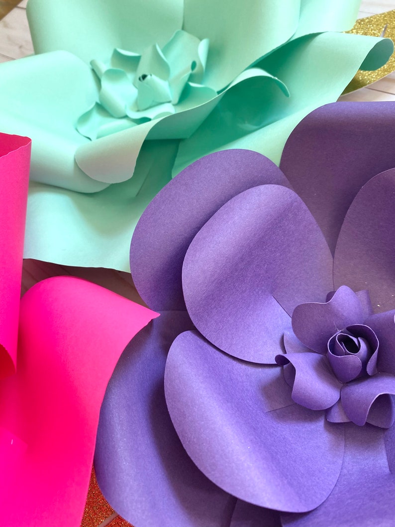 Wall Flowers Large Paper Flowers Etsy