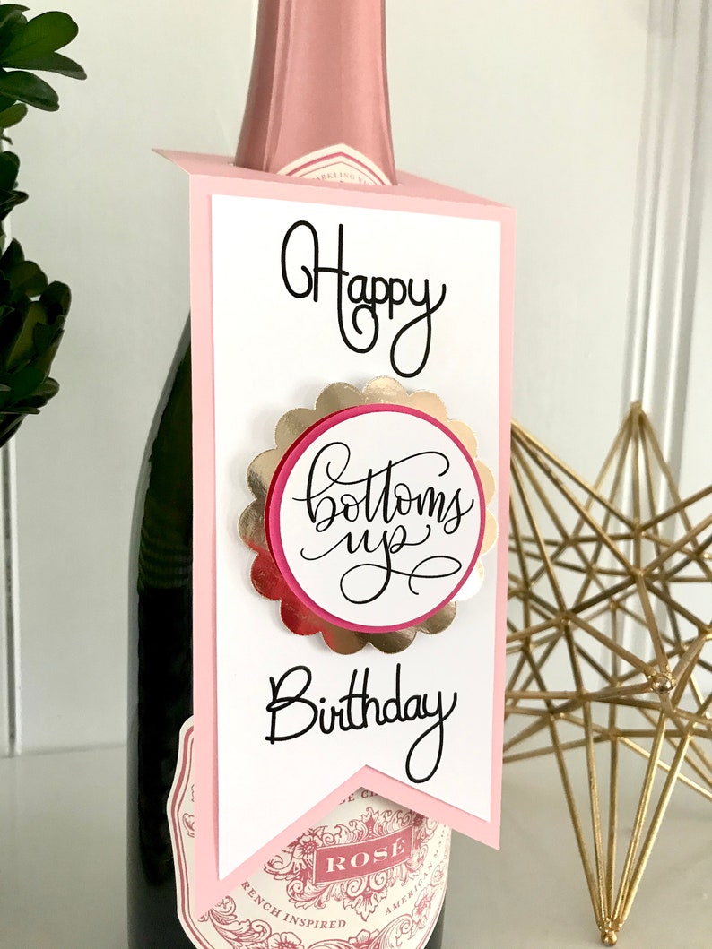 Champagne Bottle Tags Birthday Champagne Tags Wine Bottle Tags Personalized Champagne Tags image 3