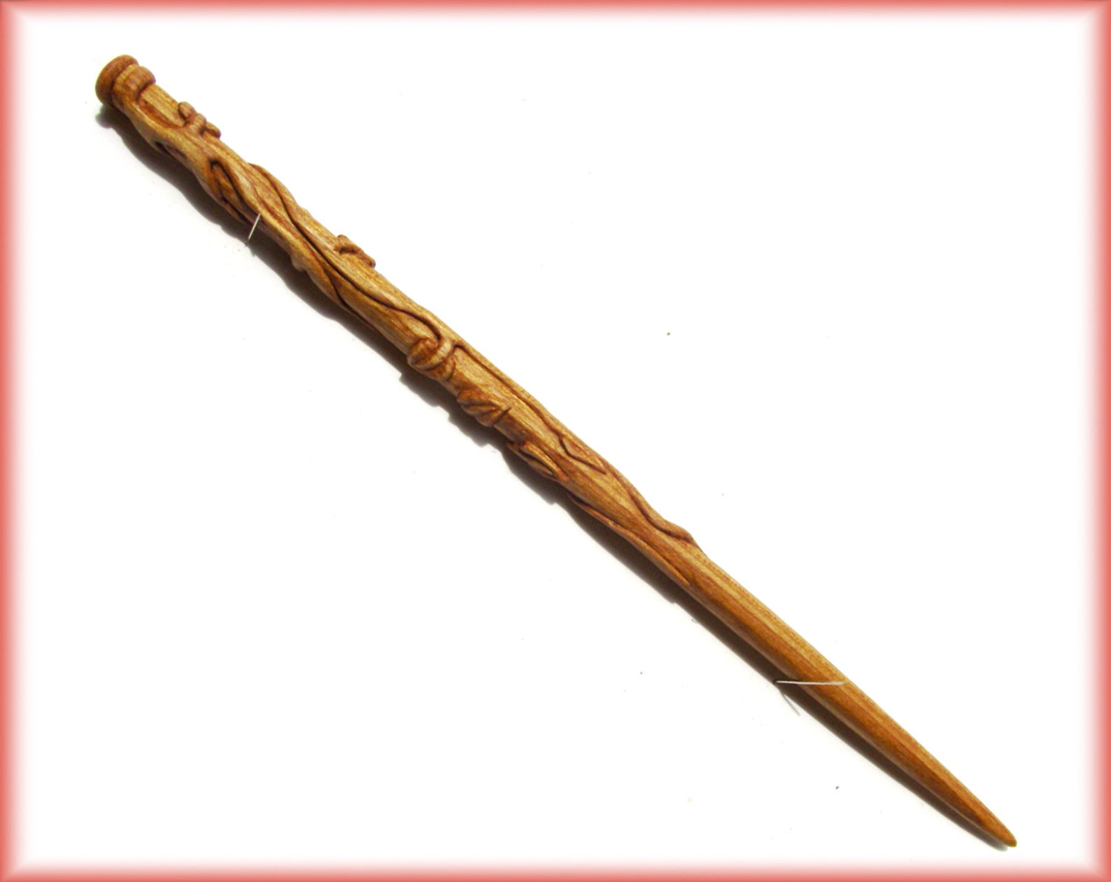 Grape Vine Wand Fully Handcarved oak Real wood wand / Etsy