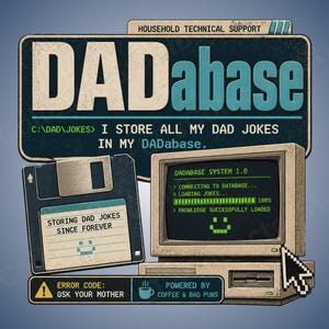 PNG de papá gracioso / Diseño de camiseta retro de computadora con chiste de papá / Regalo para papá geek