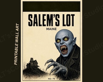 Salem’s Lot Horror Monopoly Poster | Barlow Property Card Wall Art