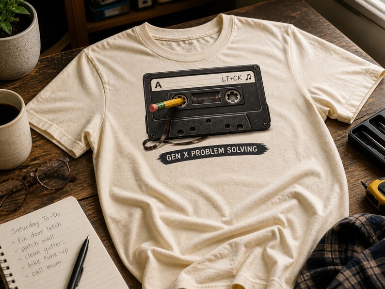 Gen X Problem Solving PNG, Cassette Tape Shirt Design, Retro Gen X ...