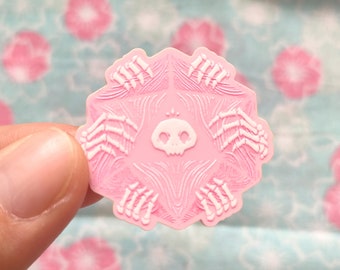 Pink Pastel D20 pin