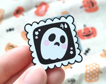 Ghost Stamp ( black ) Pin