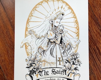 The Saint and The Witch A4 Print