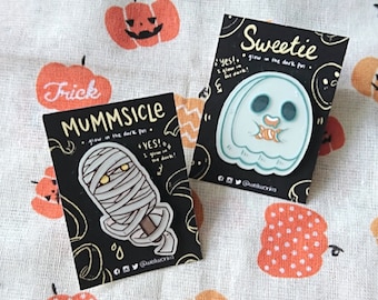 Sweetie | Mummsicle Glow in the dark pin