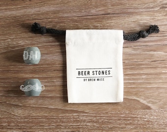 Beer Stones Set - 2 Olives - Dad and Mustache - Perfect Your Pint!