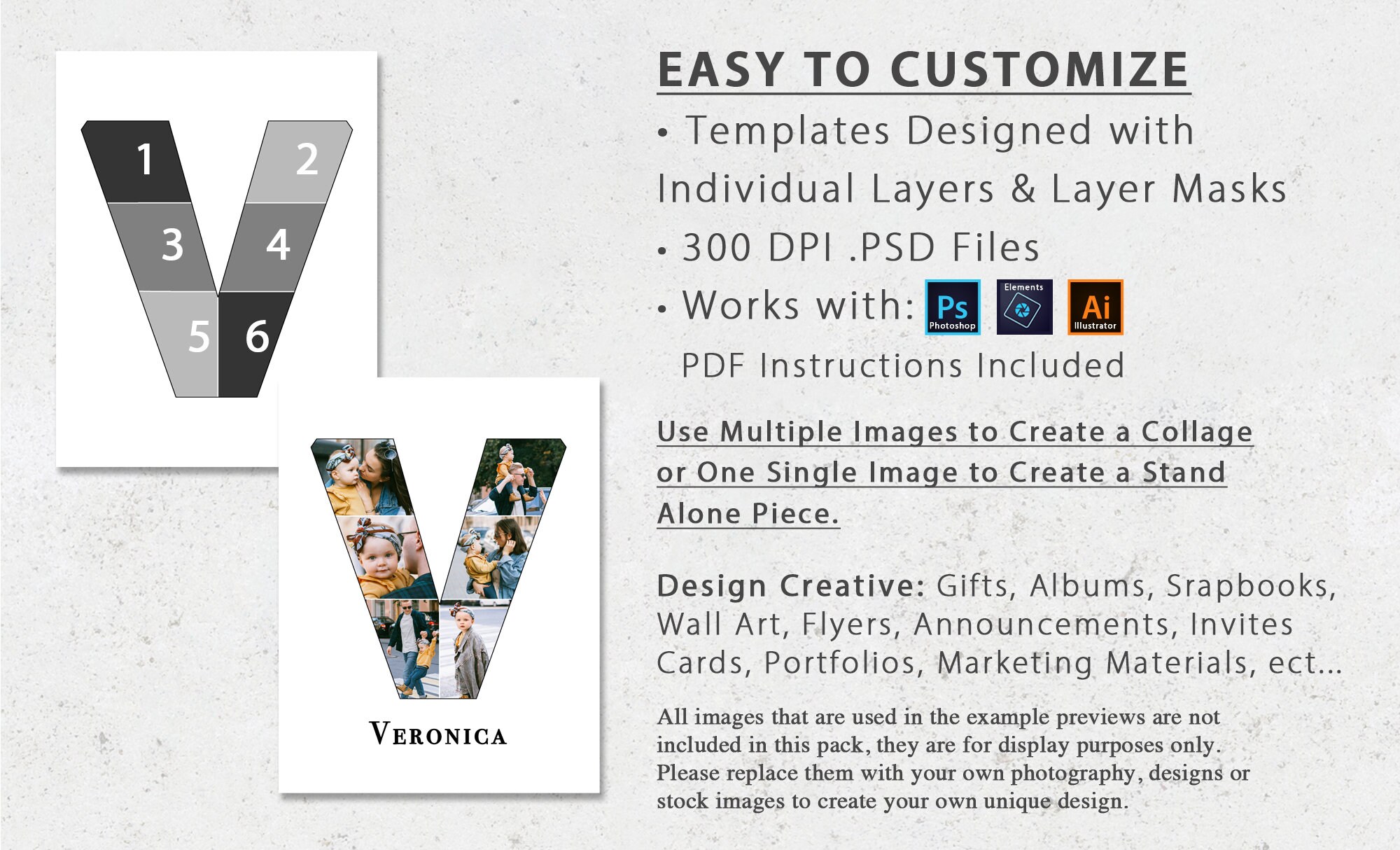 8.5x11 Photo Template Pack, Alphabet Templates, Lower Case Letters ...