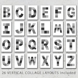 5x7 Photo Template Pack, Alphabet Template Pack, Letter Templates ...