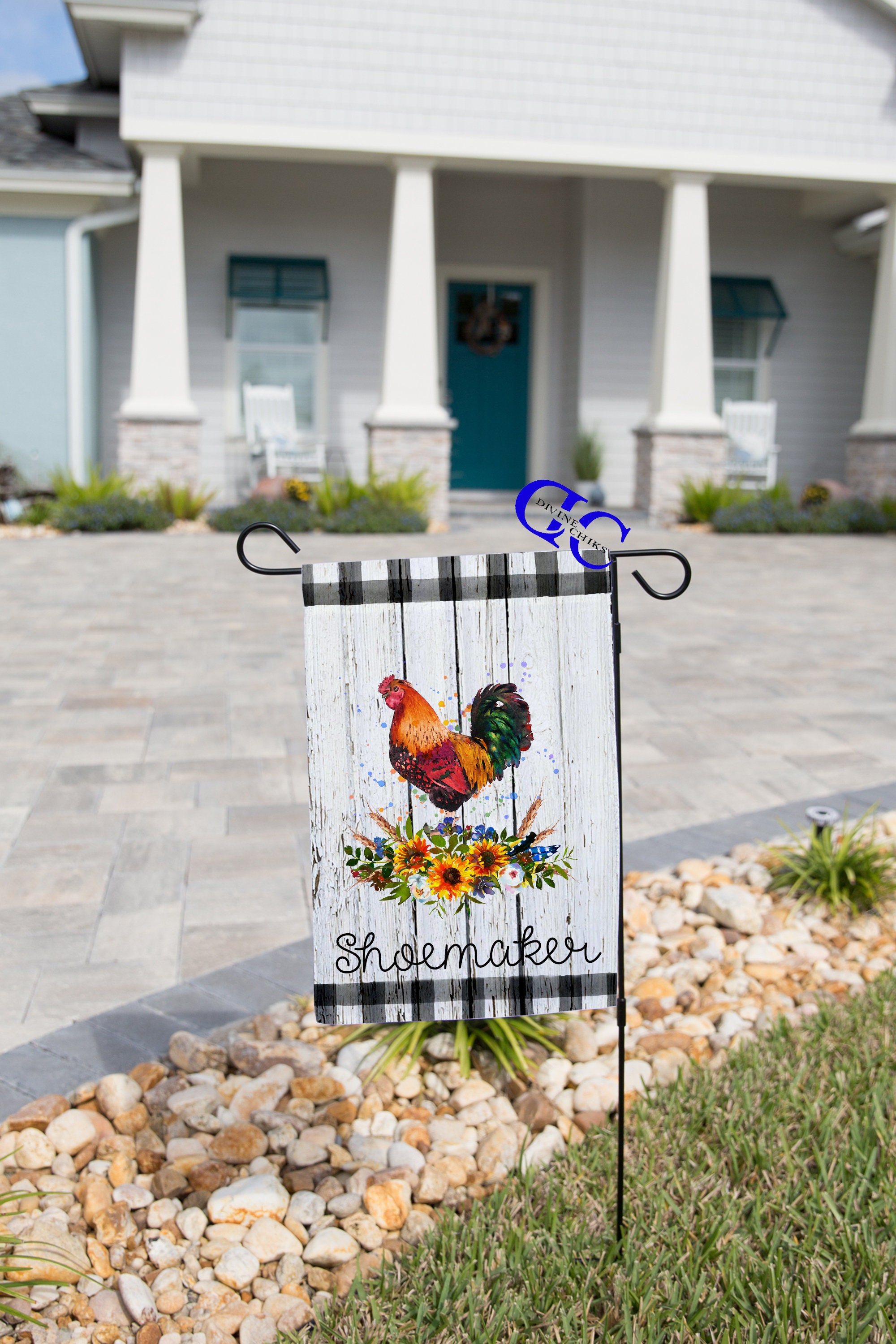 Rooster Garden Flags Chicken Garden Flags Farm Flags Animal Etsy UK