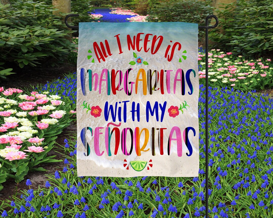 Beach Flag, Margarita Flag, Garden Flags, Beach Decor, Garden Decor