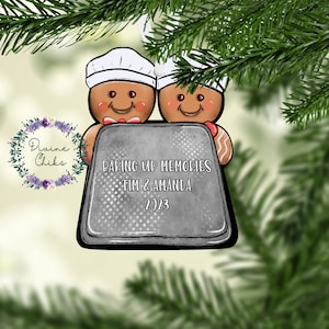 Gingerbread Pan  your words Christmas Ornaments, Whimsical ornaments for christmas tree, Gingerbread ornaments for gifts