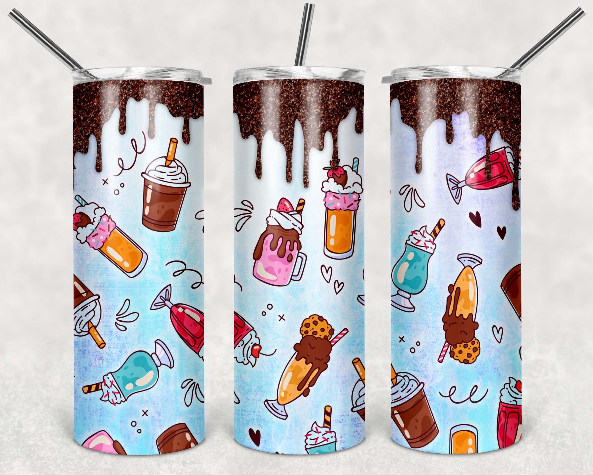 Milkshake cup small 300ml Retro