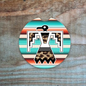 Aztec Coasters, Aztec gifts, gifts for her gifts for mom, car coasters, western coasters, boho coasters,  Car Coasters (set of 2)