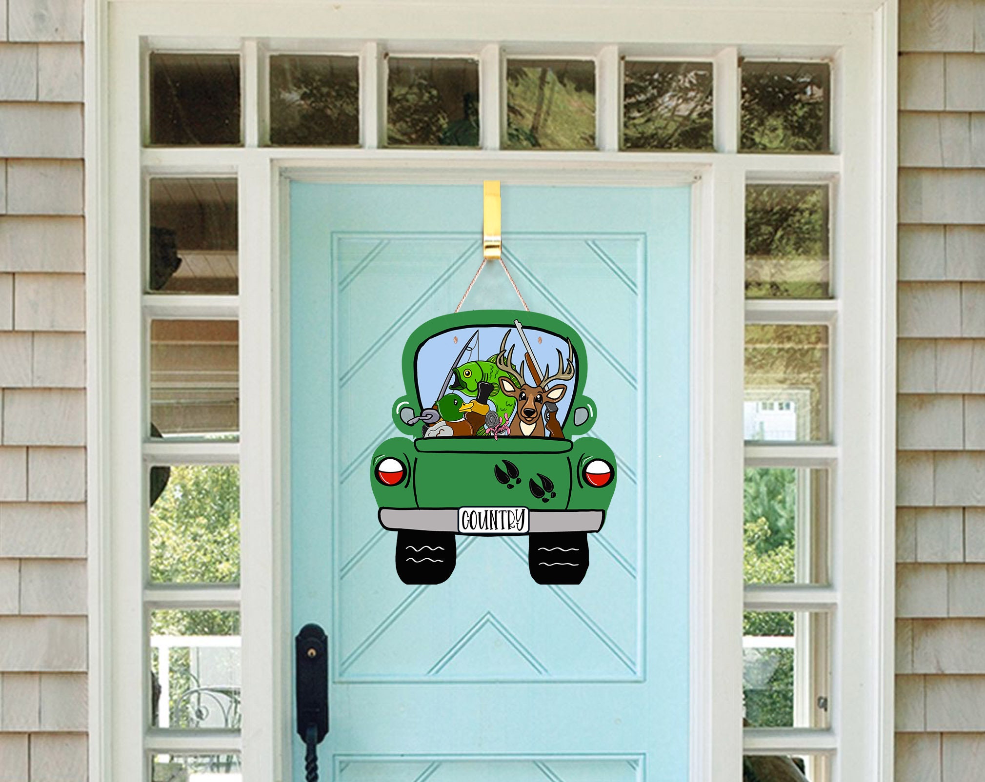 Outdoor Truck Door Hanger Lightweight Hardboard Door Hangers Etsy UK