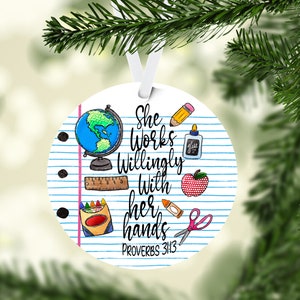 Teacher Christmas Ornaments, Teacher Gifts, Teacher Ornaments, Proverbs, Teacher Christmas, Teacher appreciation