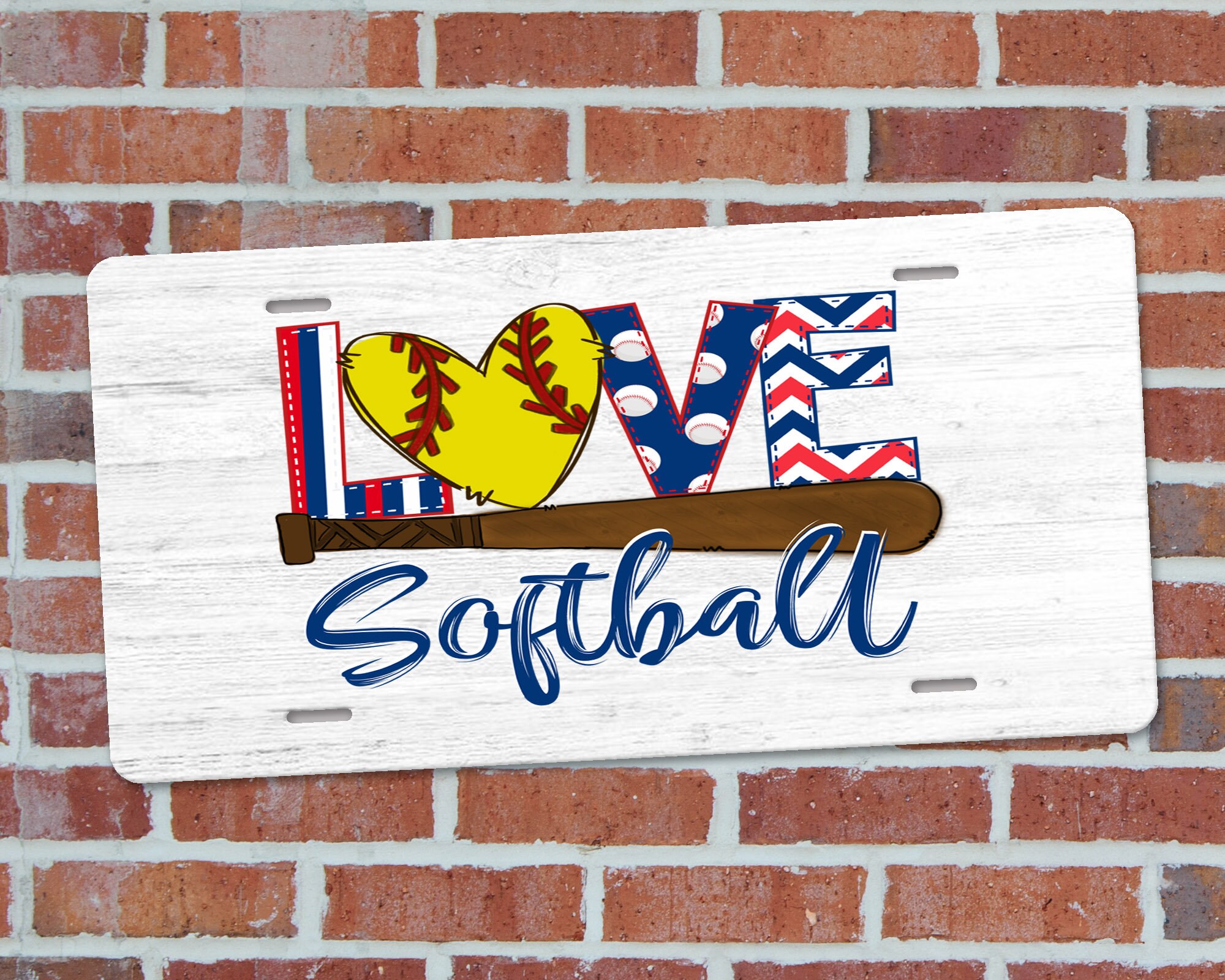 Love Baseball softball license plate baseball license plate Etsy