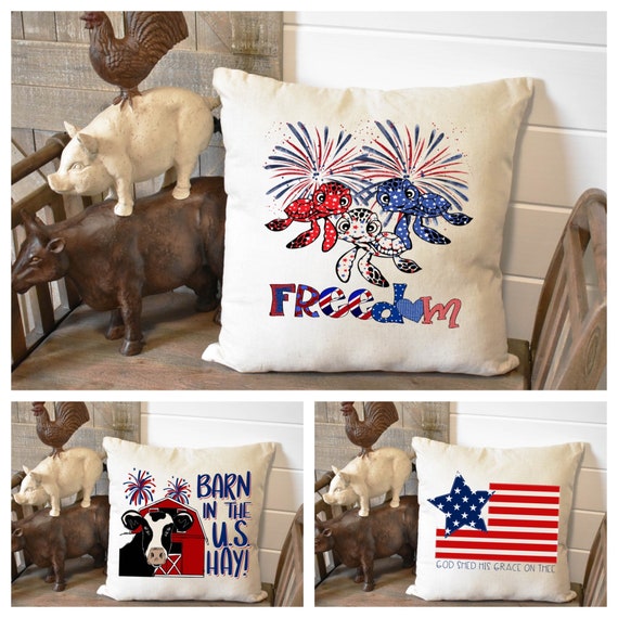 4th of July Throw Pillows, Pillow Case Only NO Inserts/fall Decor