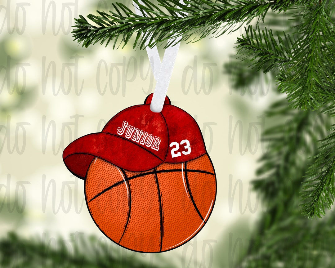 Basketball Christmas Tree Christmas Ornament Basketball Etsy