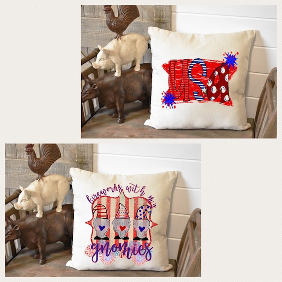 4th of July Throw Pillows, Pillow Case Only NO Inserts/fall Decor