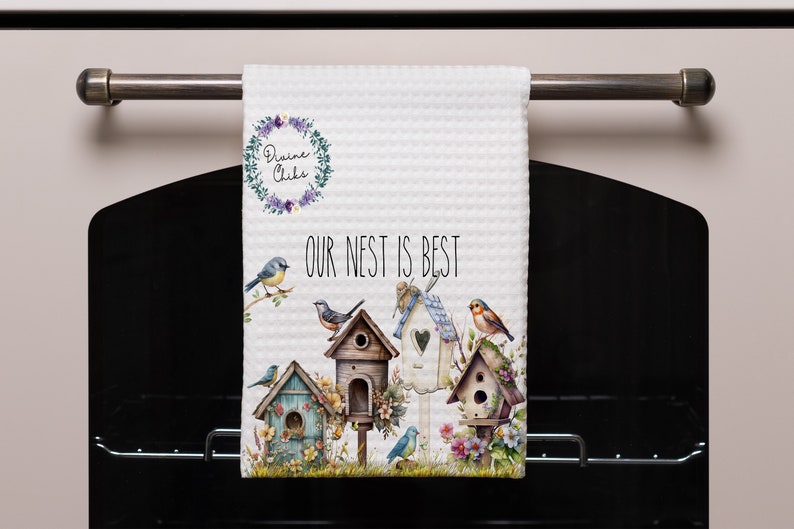 DivineChiks Birdhouse Hand Towel
