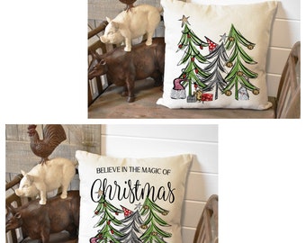 Christmas Tree, Christmas Throw Pillows, Pillow Case Only NO Inserts/Fall decor, Pool Decor, Couch Pillows