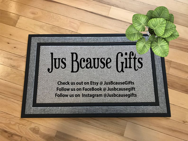 Business Name Personalized Rug Door Image 0