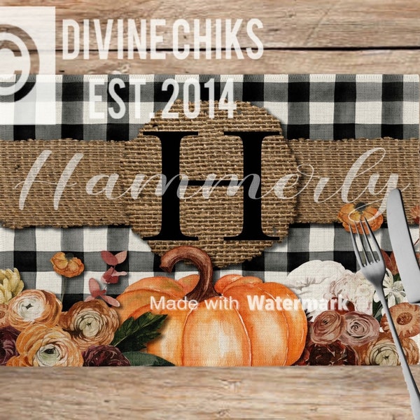 Fall Placemats Etsy