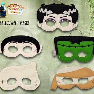 Children's Dress up Mask, Child's Felt Mask, Halloween Monster Masks, Costume Mask, Pretend Play, Party Play, Book Week, Australian Made.