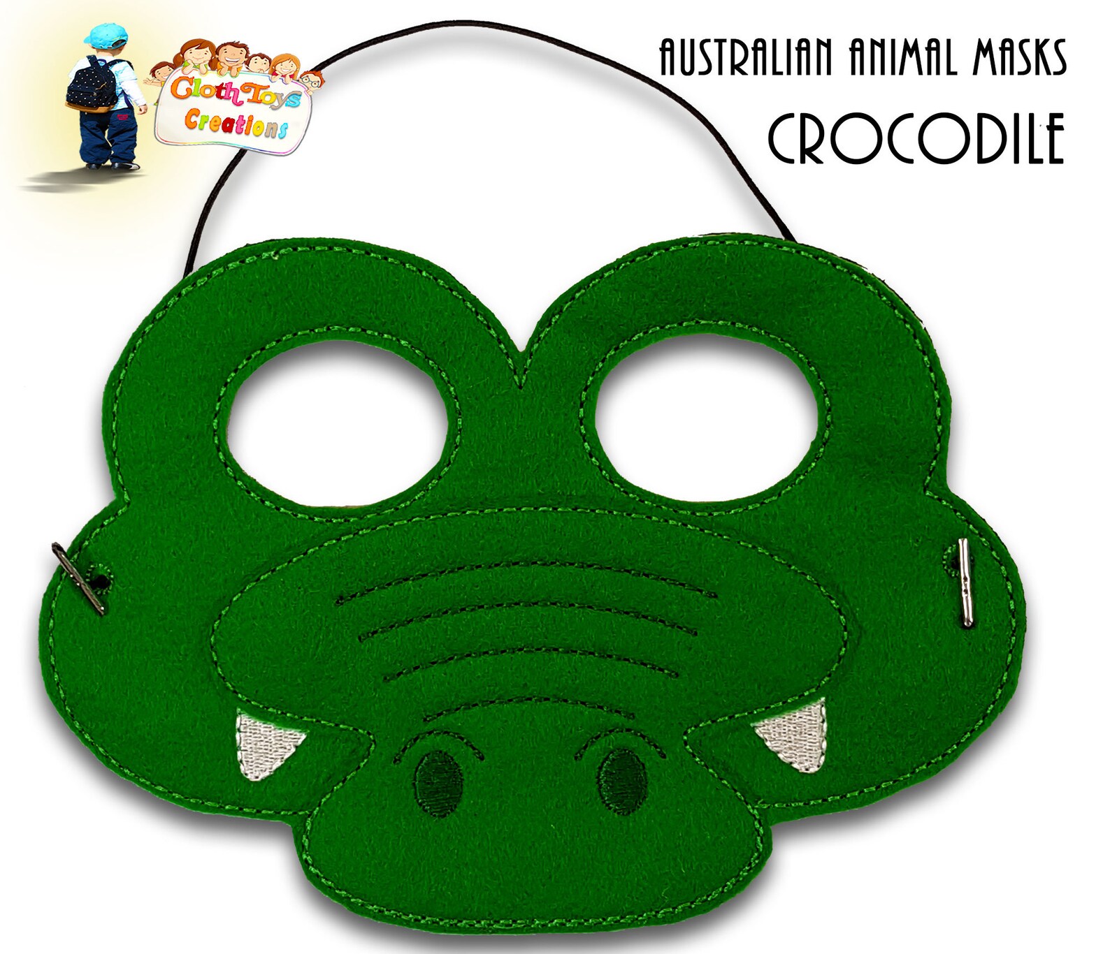 Children's Dress up Mask Embroidered Felt Mask Etsy Australia