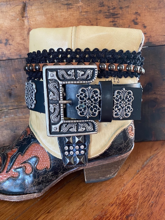 Upcycled western cowboy boots women’s size 9 - image 2