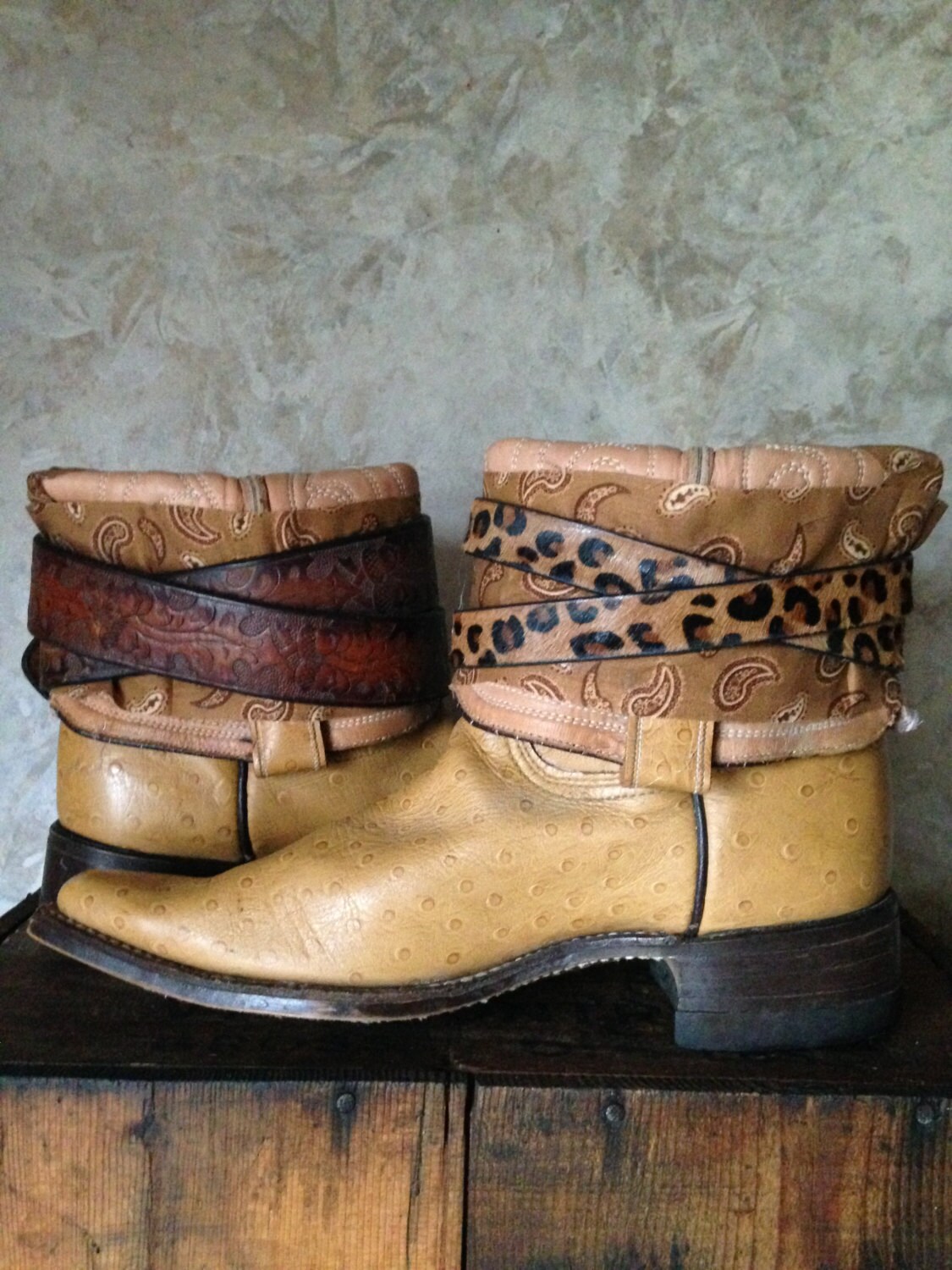 Botas de vaquero occidental upcycled talla 7 | Etsy