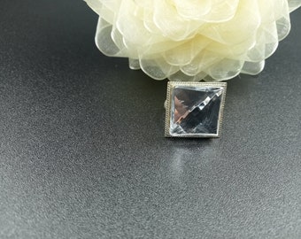 Adjustable ring with Swarovski