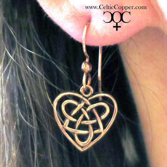 Copper Florentine Cross Earring Studs Solid Copper Post Earring