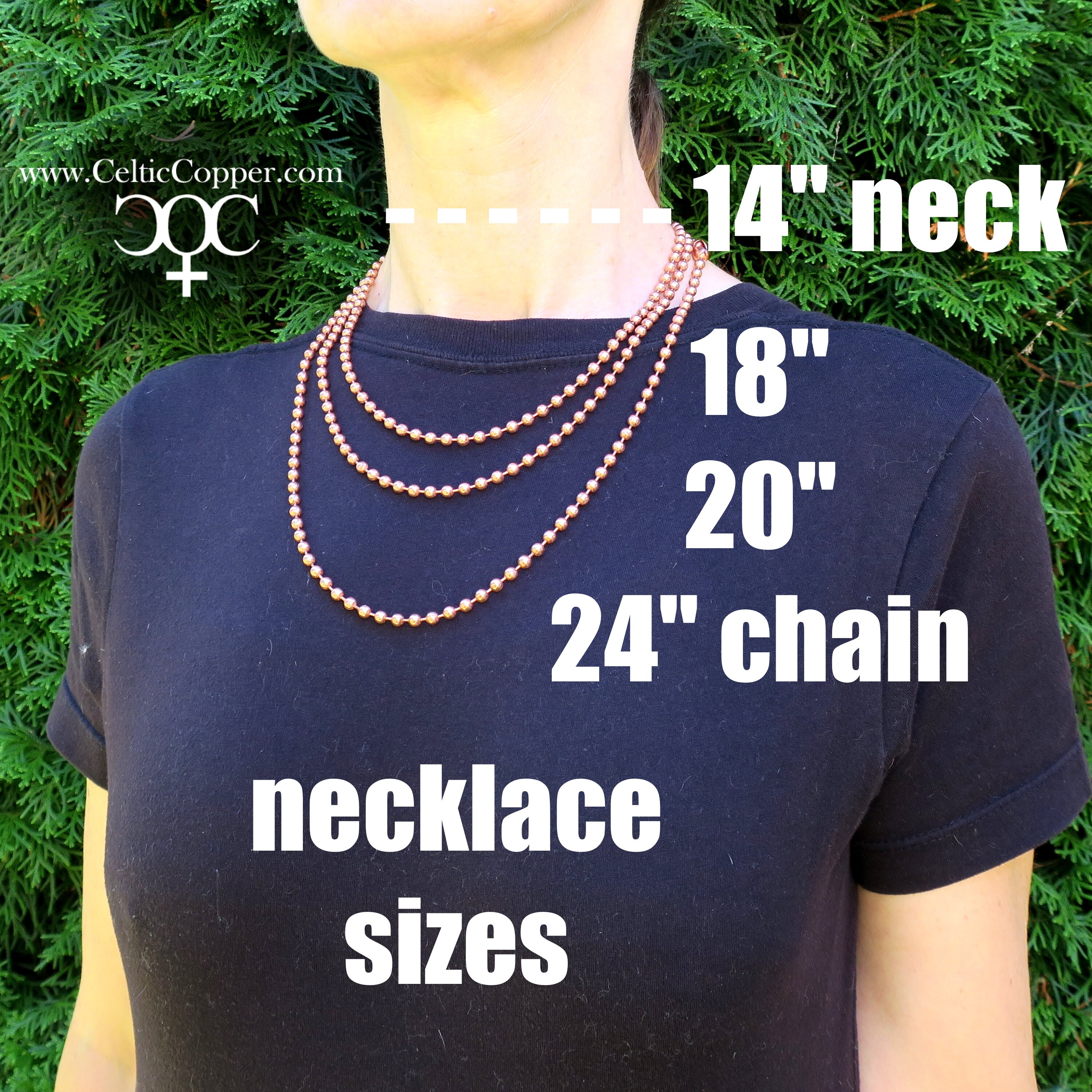 Custom Necklace Chain Solid Copper Bead Chain Necklace NC24M Fine Ball ...