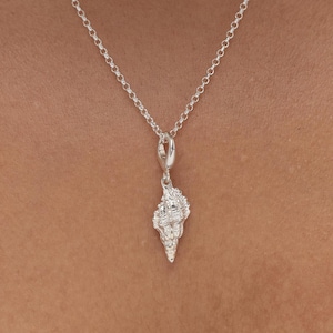 Sterling Silver Conch Shell Necklace - Conch Shell Necklace - Boho Necklace - Ocean Jewellery - Shell Pendant