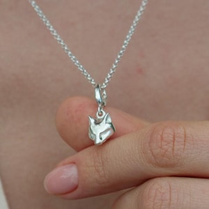 Sterling Silver Fox Charm Necklace - Fox Necklace - Foxy Gift - Fox Jewelry - Silver Fox Necklace - Animal Charm Necklace - Charm Jewelry