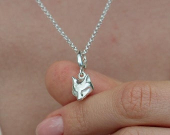 Sterling Silver Fox Charm Necklace - Fox Necklace - Foxy Gift - Fox Jewelry - Silver Fox Necklace - Animal Charm Necklace - Charm Jewelry