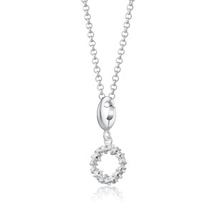 Collana con cerchio di stelle in argento sterling, collana con grappolo di stelle, regalo di Natale, collana con stelle, regalo per Natale,